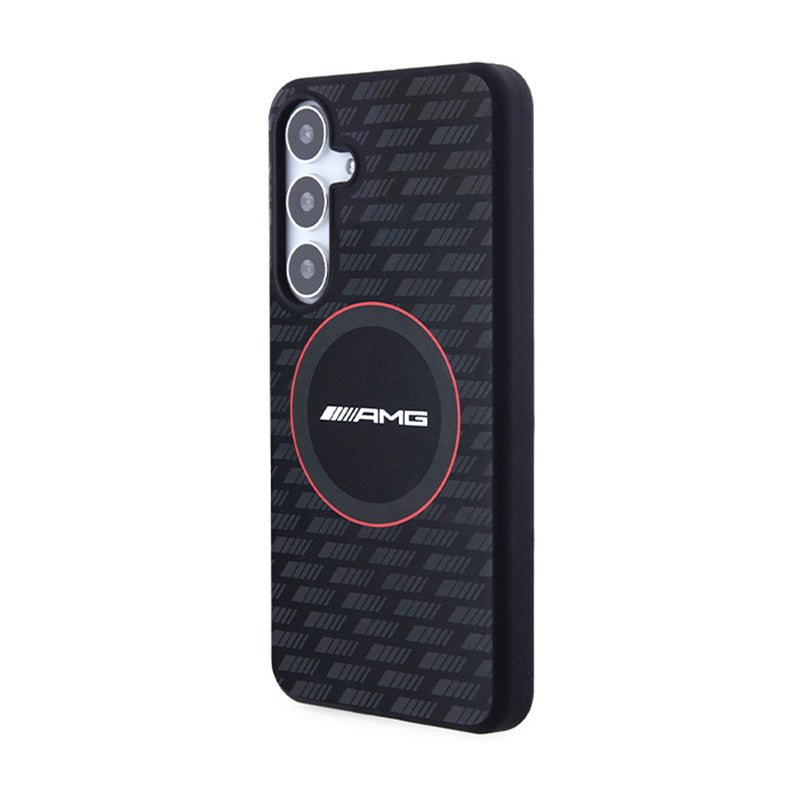 AMG Silicone Carbon Pattern MagSafe - Hülle für Samsung Galaxy S24 (schwarz) – Produktabbildung 2