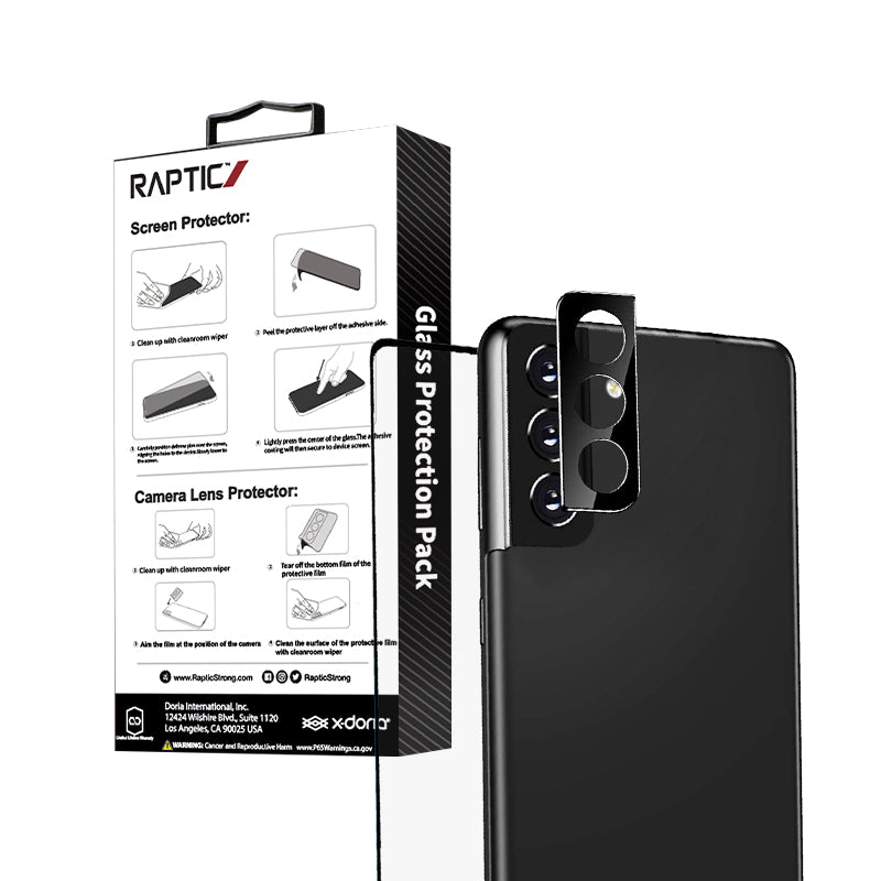 X-Doria Raptic Glass 2 in 1 bunle Kit für Samsung Galaxy S22+ (Screen protector + Camera Lens protector) – Produktabbildung 3