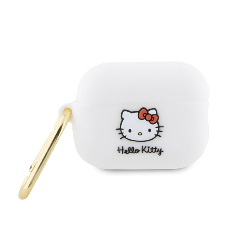 Hello Kitty Silicone 3D Kitty Head - Hülle für AirPods Pro 2 (weiß)