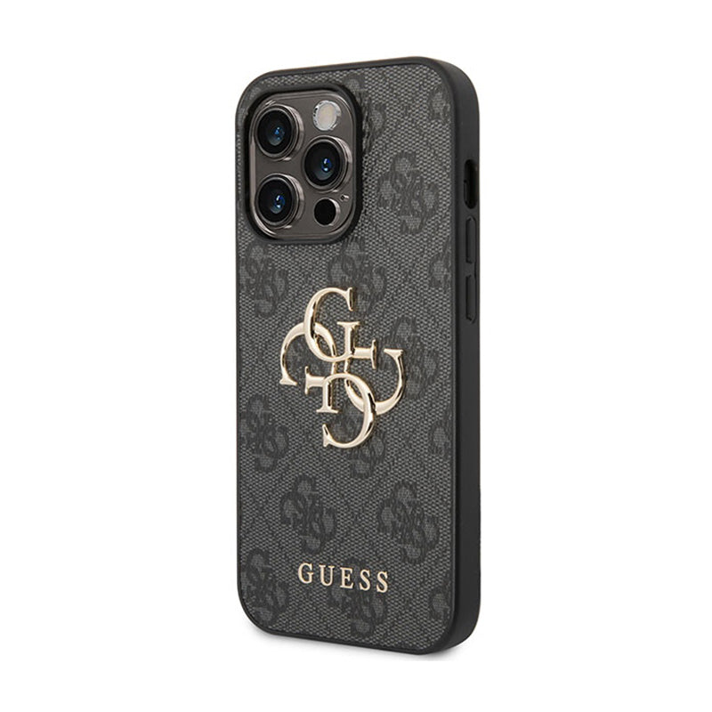 Guess 4G Big Metal Logo - Hülle für iPhone 15 Pro (grau) – Produktabbildung 2