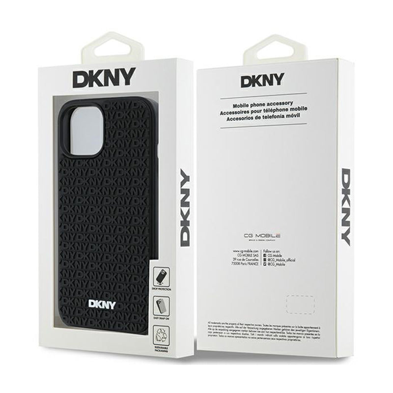 DKNY 3D Rubber Repeat Pattern - Hülle für iPhone 15 Plus (schwarz) – Produktabbildung 8