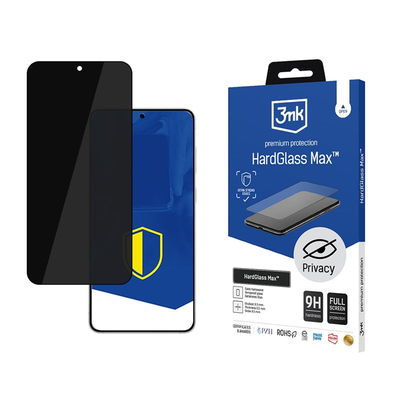 3mk HardGlass Matt Max Privacy – matt gehärtetes Glas s filtrem Privatsphäre für Samsung Galaxy S25 Edge