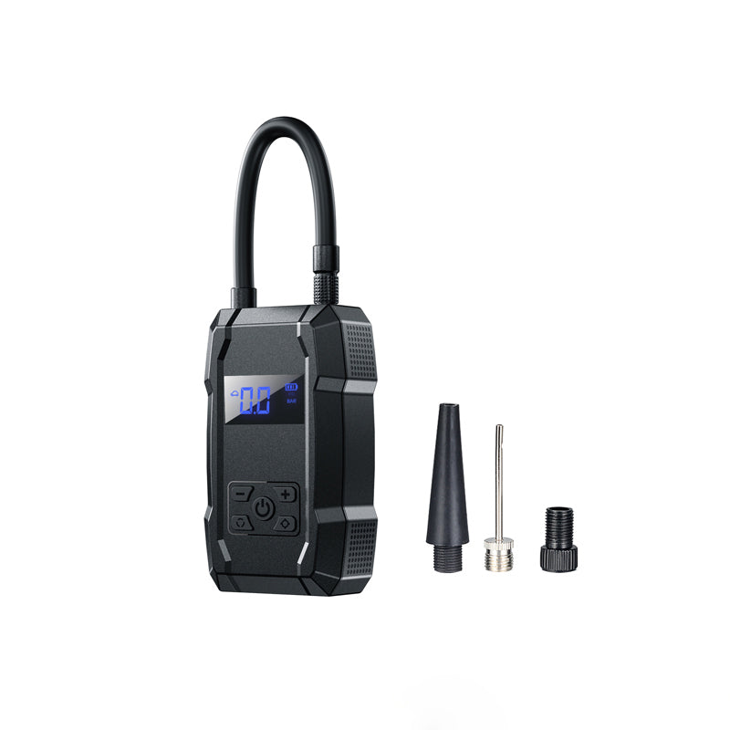 WEKOME Pi801 - Přenosná elektrická pumpa für Auto + Power Bank 2000 mAh (schwarz)