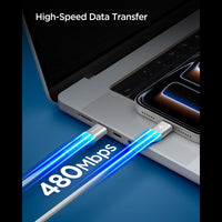 Spigen EB10010CCA Essential - Kabel USB-C für USB-C 100W 1m (weiß) – Produktabbildung 4