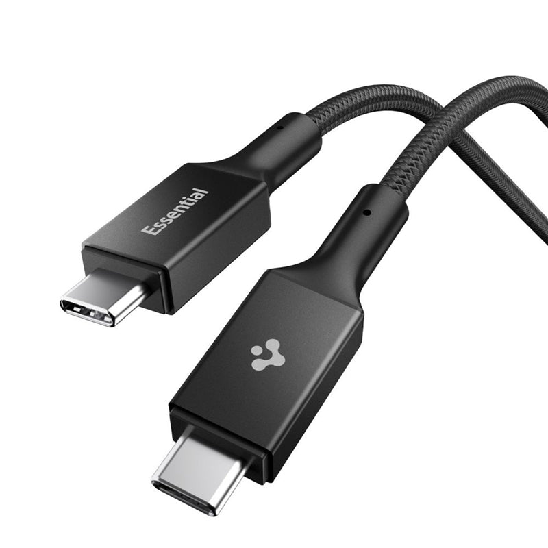 Spigen EB10015CC Essential - Kabel USB-C für USB-C PD 100W 1,5m (schwarz)