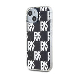 DKNY IML Checkered Mono Pattern - Hülle für iPhone 15 Plus / 14 Plus (schwarz) – Produktabbildung 2