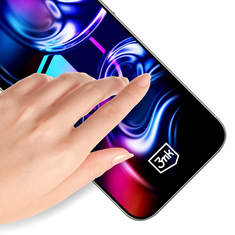 3mk HardGlass Max - gehärtetes Glas s aplikátorem für iPhone Air (schwarz) – Produktabbildung 5
