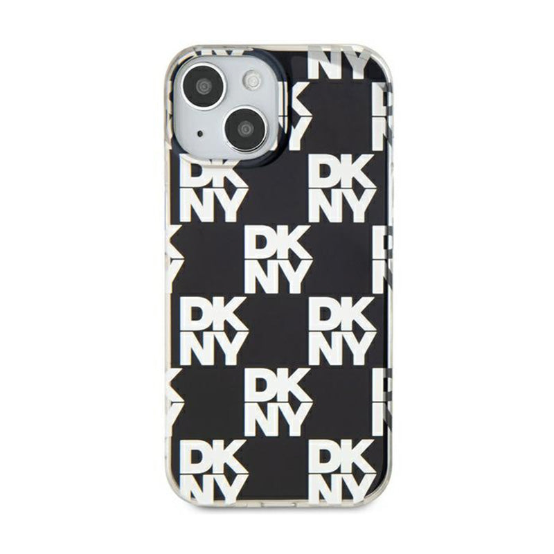 DKNY IML Checkered Mono Pattern - Hülle für iPhone 15 Plus / 14 Plus (schwarz) – Produktabbildung 3