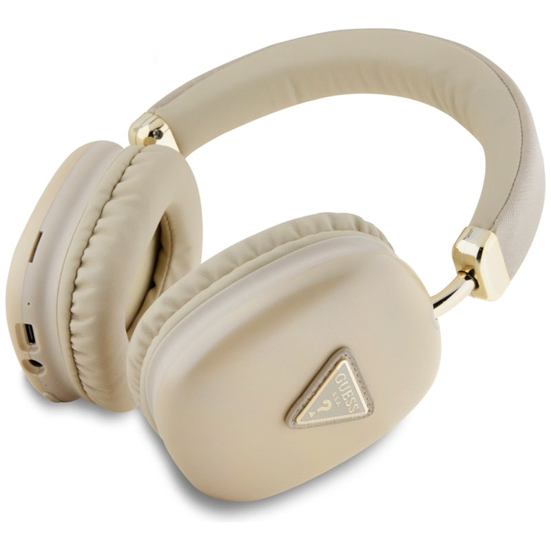 Guess Metallic Triangle Logo - kabellose Over-Ear- Kopfhörer Bluetooth V5.3 (gold) – Produktabbildung 2