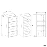 Kommode ALMA ANTHRAZIT EICHE ARTISAN – Produktabbildung 6