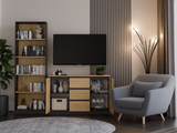 Kommode Malwa 2D3S/BA ANTHRAZIT EICHE ARTISAN – Produktabbildung 3