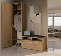 Kleiderschrank DUO EICHE ARTISAN – Produktabbildung 7