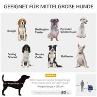PawHut Fahrradanhänger bis 20kg Universalkupplung Sicherheitsanker Reflektor Stahl Blau+Schwarz – Produktabbildung 8