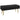 HOMCOM Sitzbank Polsterbank, mit Stauraum, Stahl, 100 cm x 37,5 cm x 42 cm, Schwarz
