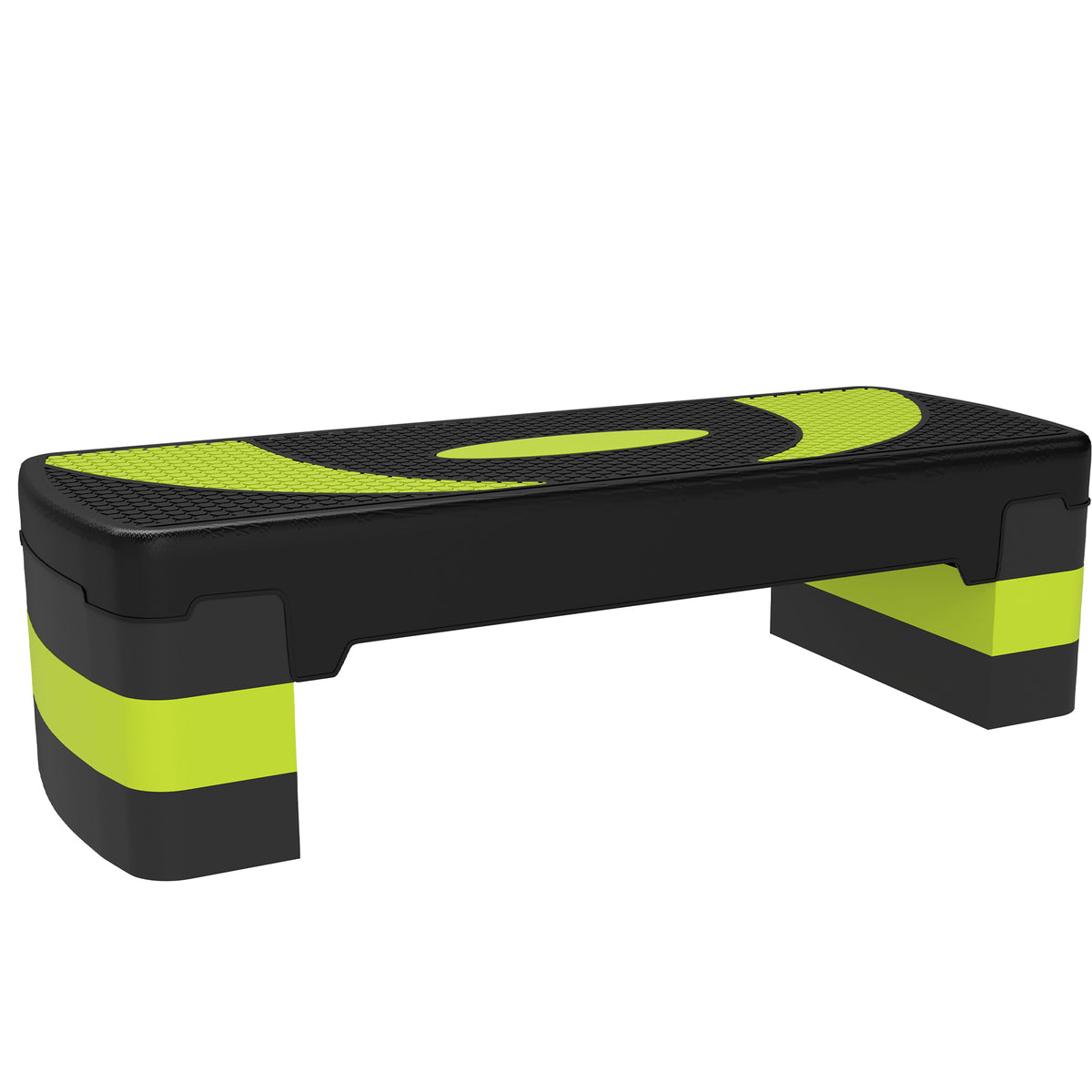 HOMCOM Aerobic-Stepper, höhenverstellbar, für Indoor und Outdoor, Belastbarkeit bis 150 kg, 80 x 31 x 10-20