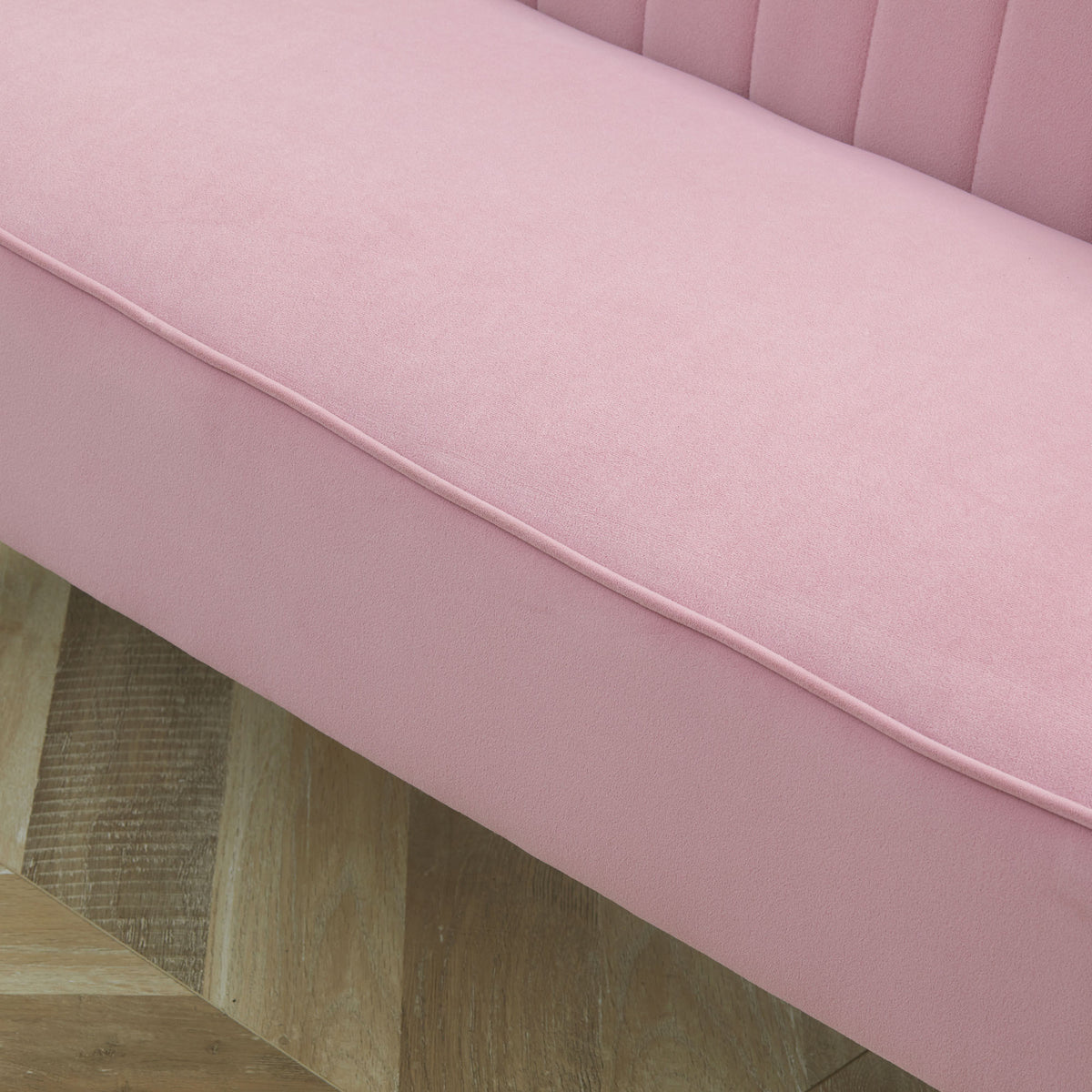 HOMCOM Sofa 2-Sitzer Stoffsofa Couch Polstersofa Loungesofa breit Rosa – Produktabbildung 8