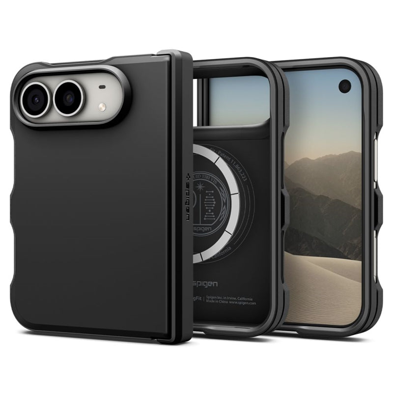 Hülle Spigen Tough Armor Mag MagSafe für iPhone Duo (schwarz)