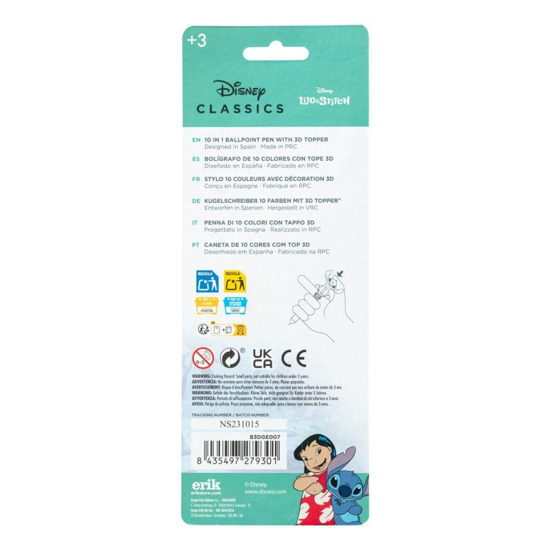 Disney Stitch - 10barevné automatické Stift s 3D figurkou – Produktabbildung 4