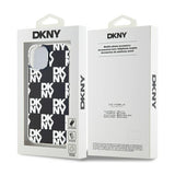 DKNY IML Checkered Mono Pattern - Hülle für iPhone 15 Plus / 14 Plus (schwarz) – Produktabbildung 8