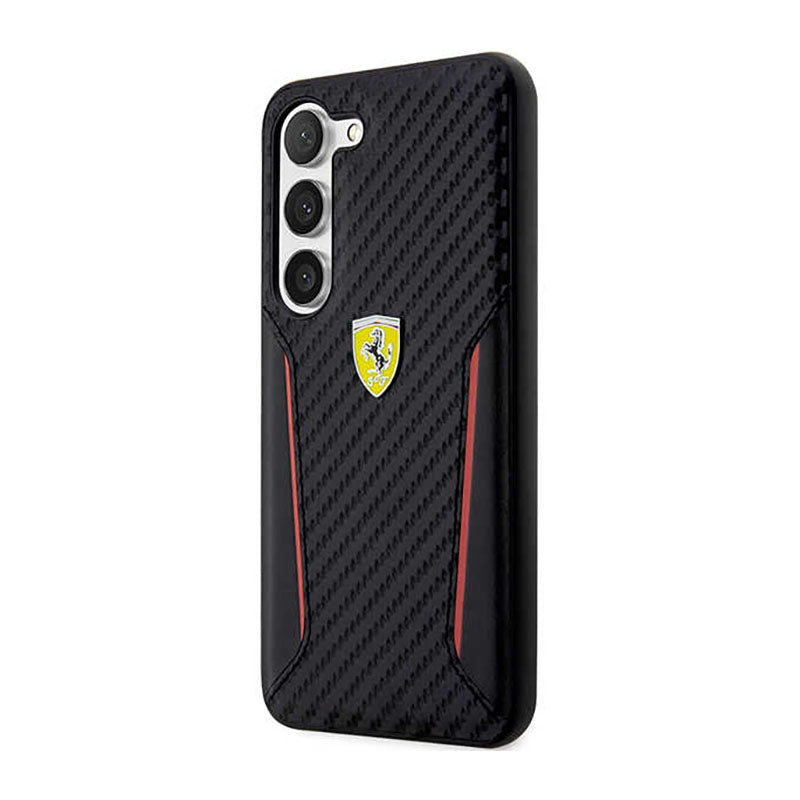 Ferrari Carbon Contrast Edges - Hülle für Samsung Galaxy S23+ (schwarz) – Produktabbildung 2