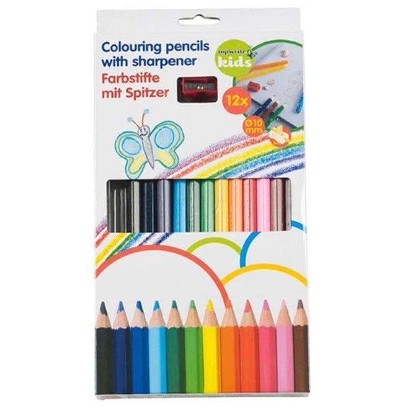 Topwrite - Set pastelek 12 Stk. s ořezávátkem
