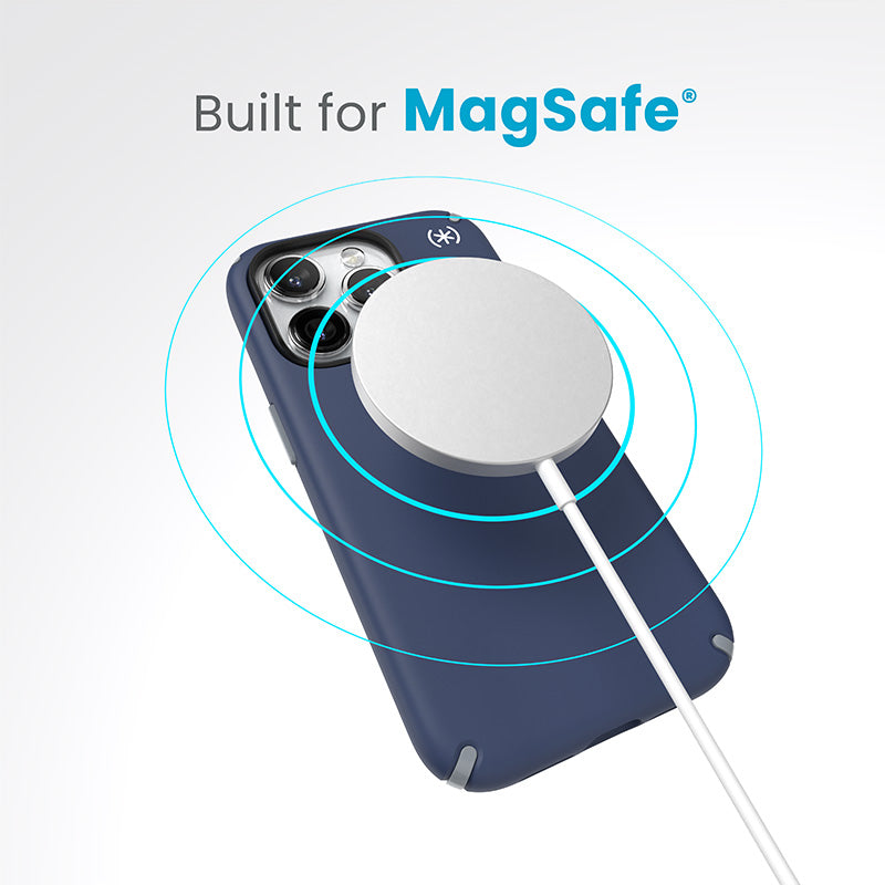 Hülle Speck Presidio2 Pro Magsafe - iPhone 15 Pro (Küsten- blau / Prašně grau / weiß) – Produktabbildung 2