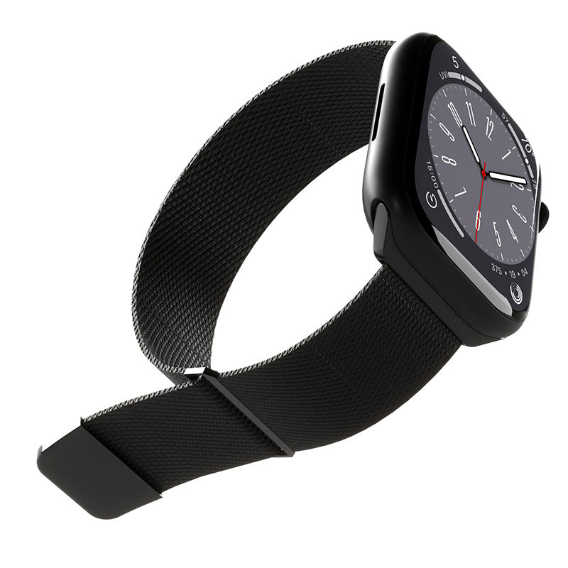 Puro Milanese Magnetic Band - Armband aus Edelstahl für Apple Watch 38/40/41/42 mm (schwarz) – Produktabbildung 2