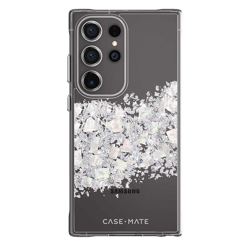 Case-Mate Karat - Hülle für Samsung Galaxy S24 Ultra verziert perletí (A Touch of Pearl)
