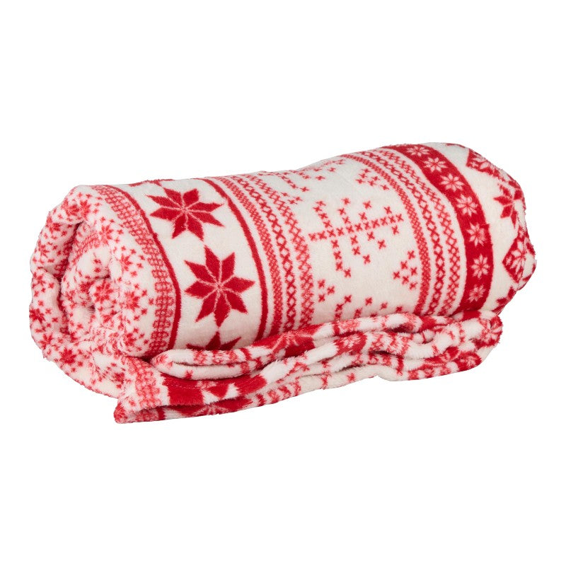 Articasa Arti Casa - Flanelová vánoční deka 150x200 cm (rot) – Produktabbildung 2
