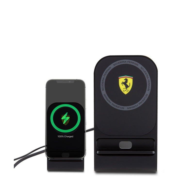 Ferrari MagSafe Desk Charger with Stand - 15W Induktions- Ladegerät MagSafe für stůl (schwarz) – Produktabbildung 2