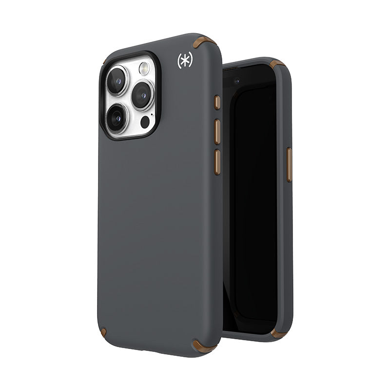 Hülle Speck Presidio2 Pro Magsafe - iPhone 15 Pro (uhlově grau / chladně bronzová / weiß)