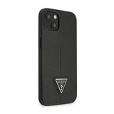 Guess Saffiano Triangle Logo Case - Hülle für iPhone 14 Plus (schwarz) – Produktabbildung 4