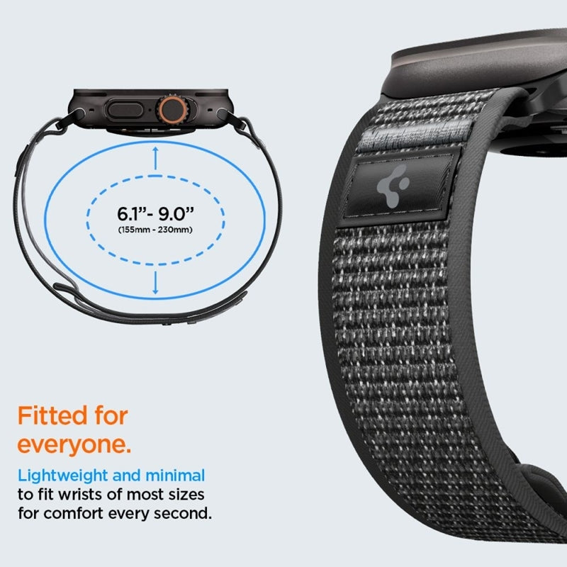 Spigen Athlex Air 2 - Armband für Apple Watch 44/45/46/49 mm (aktivní schwarz / grau) – Produktabbildung 6