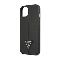 Guess Saffiano Triangle Logo Case - Hülle für iPhone 14 Plus (schwarz) – Produktabbildung 6