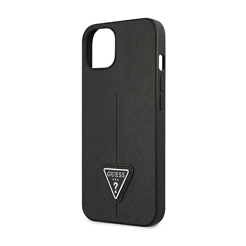 Guess Saffiano Triangle Logo Case - Hülle für iPhone 14 Plus (schwarz) – Produktabbildung 6