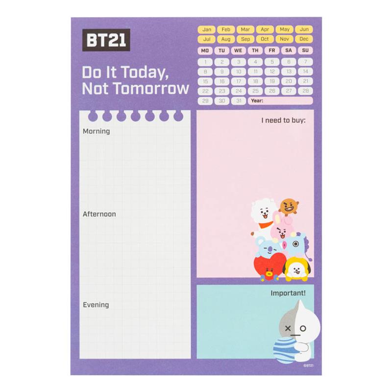 BT21 - Denní Kalender A5