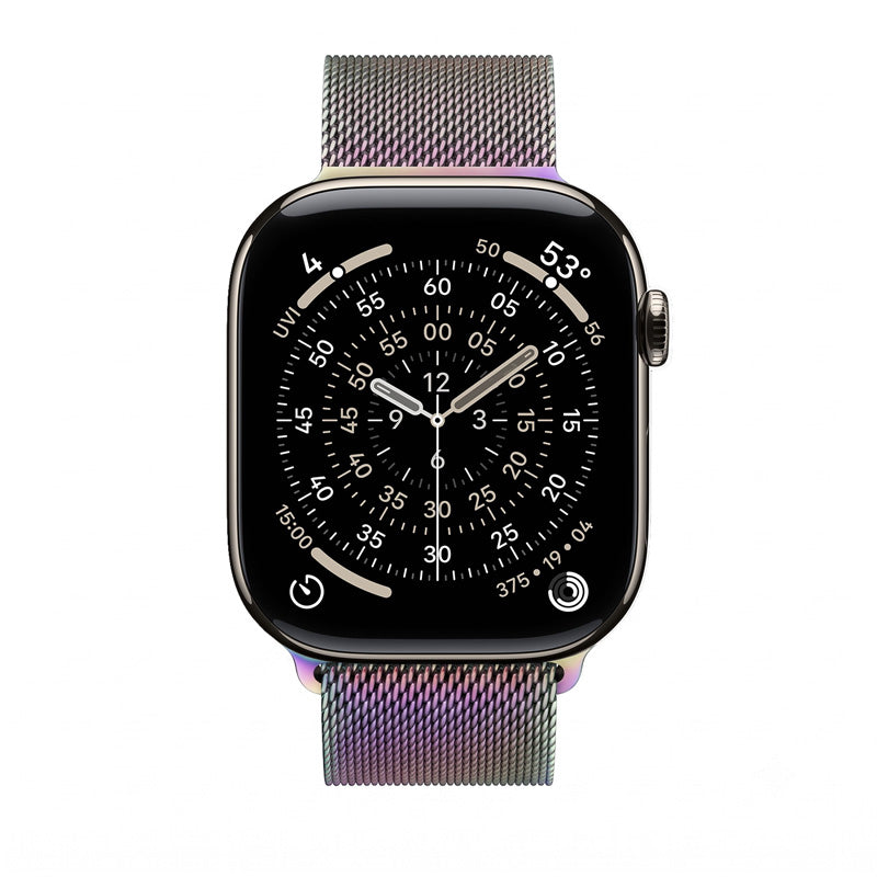 Crong Milano Steel - Armband aus Edelstahl für Apple Watch 38/40/41/42 mm (duhový) – Produktabbildung 2