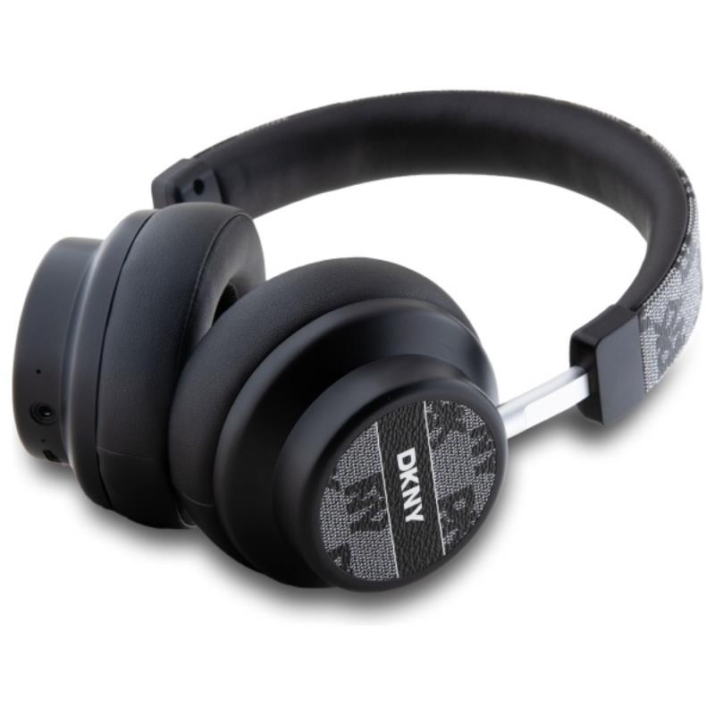 DKNY Checkered Pattern - kabellose Over-Ear- Kopfhörer Bluetooth V5.3 (schwarz) – Produktabbildung 2