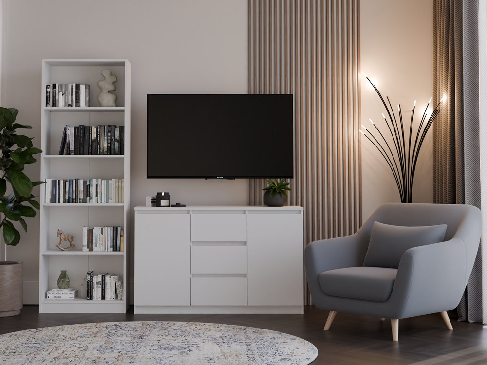 Kommode Malwa 2D3S WEISS – Produktabbildung 2