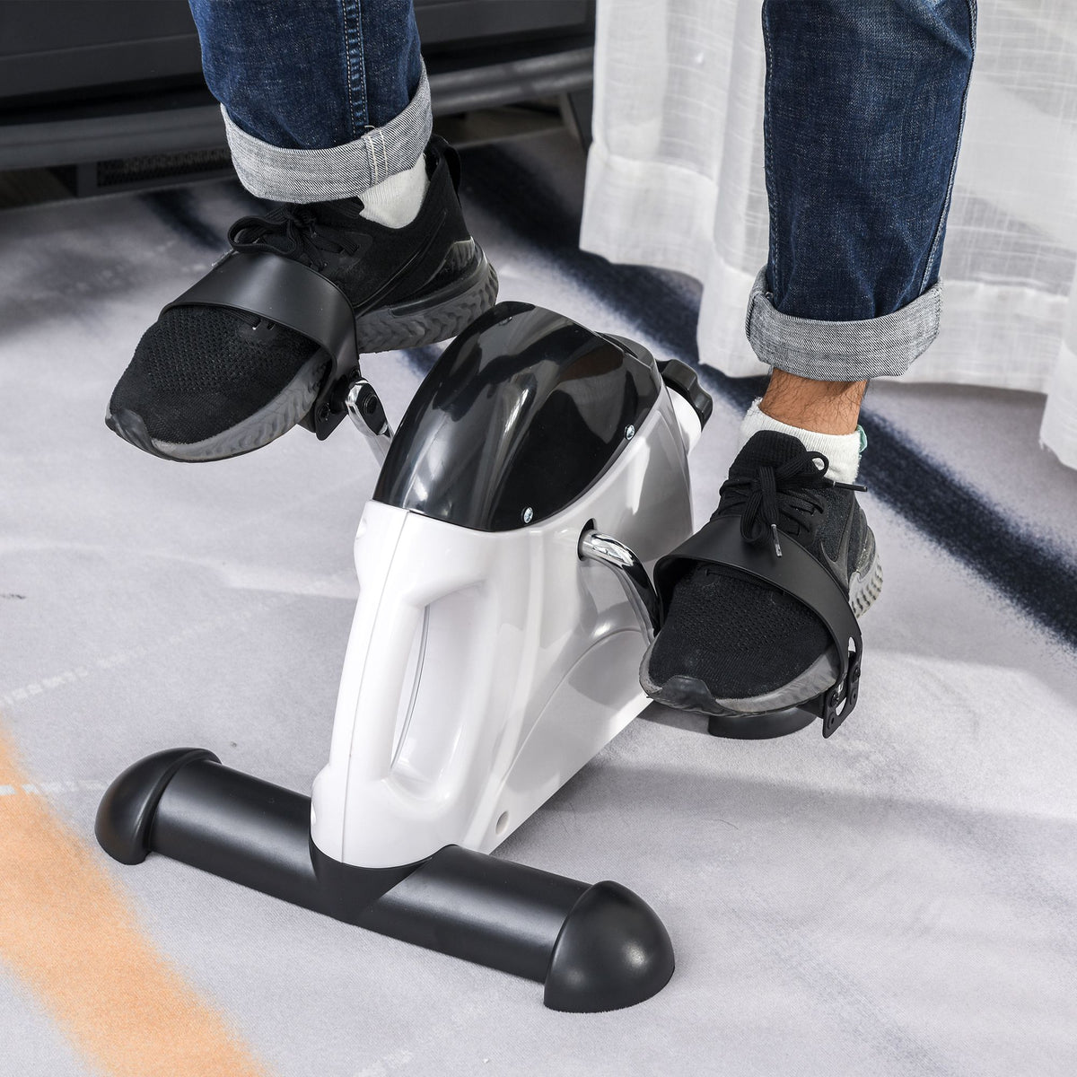 Mini Heimtrainer Fitnessbike Pedaltrainer mit LED Display 5 Modelle Arm und Beintrainer Fitnessgerät – Produktabbildung 2