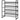 HOMCOM Schuhregal Schuhablage Schuhständer, 4 Regale, 72 cm x 30 cm x 82,7 cm, Schwarz