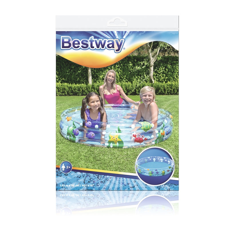 Bestway - aufblasbar bazén 152 x 30 cm (transparent) – Produktabbildung 4