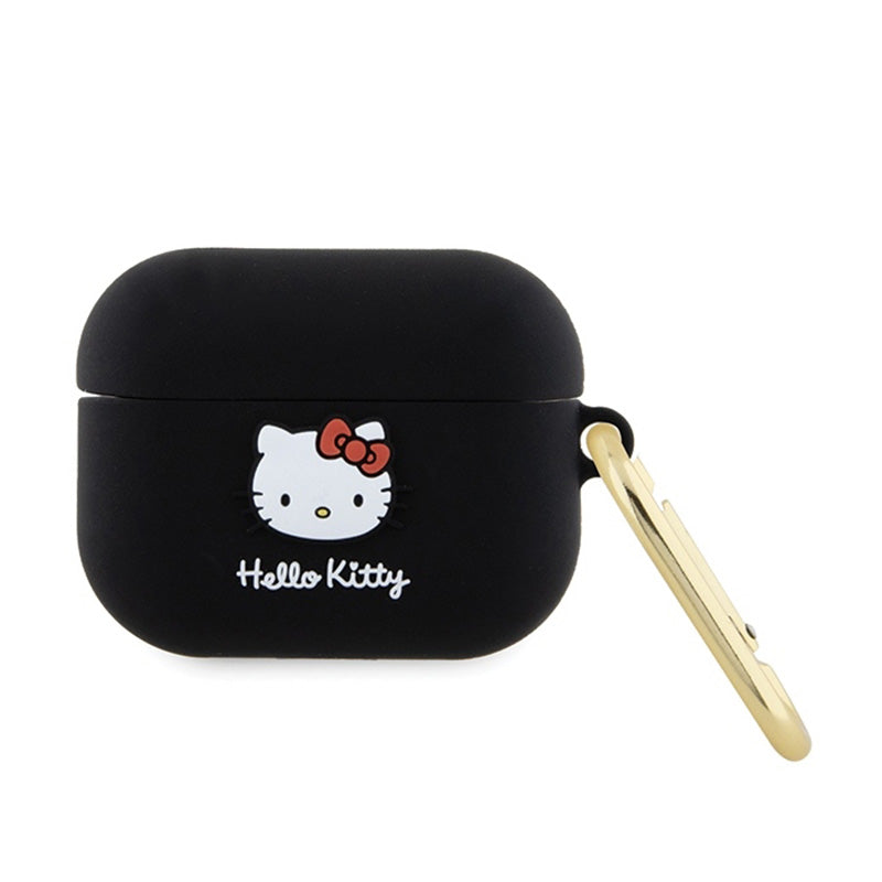 Hello Kitty Silicone 3D Kitty Head - Hülle für AirPods Pro (schwarz)
