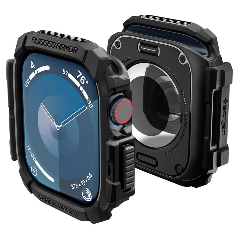 Spigen Rugged Armor - Hülle für Apple Watch 10 46 mm (matt schwarz)