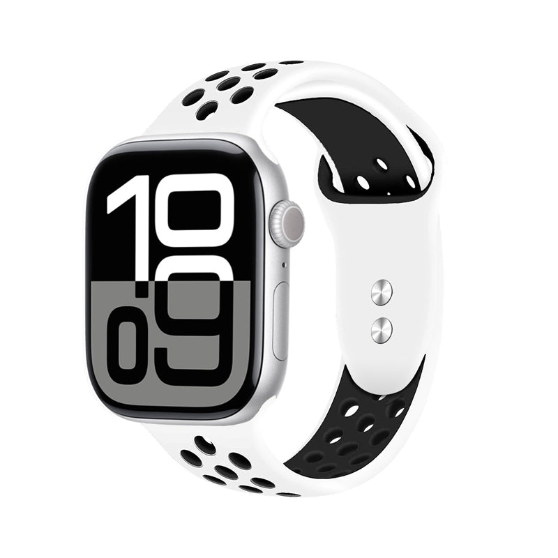 Crong Duo Sport - Armband für Apple Watch 38/40/41/42 mm (weiß/schwarz) – Produktabbildung 2