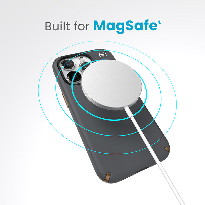 Hülle Speck Presidio2 Pro Magsafe - iPhone 15 Pro (uhlově grau / chladně bronzová / weiß) – Produktabbildung 2
