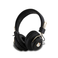 Hello Kitty Metal Logo Round Shape - Kabellose Kopfhörer für Ohren Bluetooth V5.3 (schwarz)