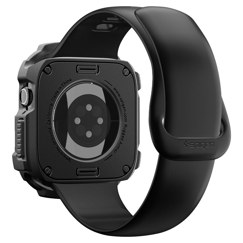 Spigen Rugged Armor - Hülle für Apple Watch 12 42 mm (matt schwarz) – Produktabbildung 2