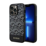 Guess GCube Stripes MagSafe - Hülle für iPhone 14 Pro (schwarz)
