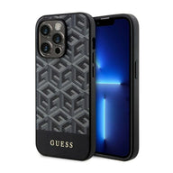 Guess GCube Stripes MagSafe - Hülle für iPhone 14 Pro (schwarz)